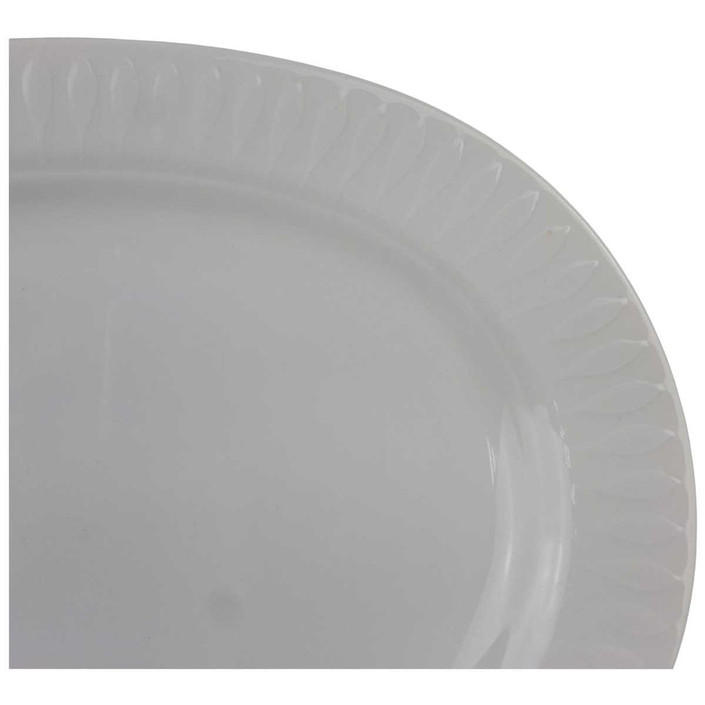 [100016] Servierplatte Speiseplatte 27,8x19,5 cm Thomas Porzellan Lanzette Weiß gebraucht - gut Bild 2