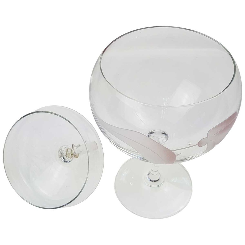 [100017] Deckeldose Blumen Glas Bild 4