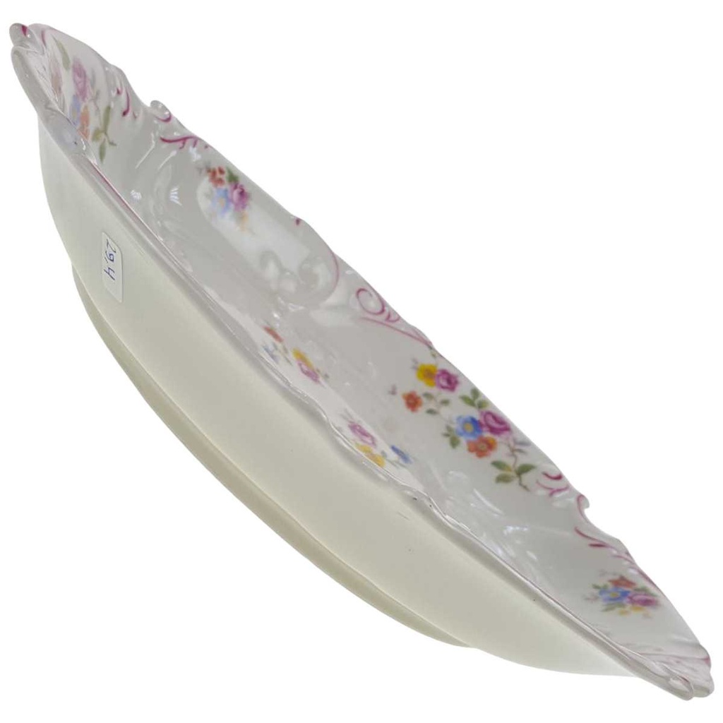 [100008] Zierschale 29,5 cm Altenburg Blumendekor Blumen gebraucht - gut Bild 2