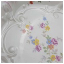 [100008] Zierschale 29,5 cm Altenburg Blumendekor Blumen gebraucht - gut Bild 3