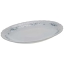 [100039] Servierplatte 30,8x21 cm Seltmann Weiden Julia Blaue Margeritenranke gebraucht - akzeptabel Bild 2