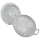[100046] Ragoutterrine Servierschüssel Goldrand 1,5 L Seltmann Weiden Retro Blumendekor Kordelrand II. Wahl gebraucht - sehr gut Bild 3
