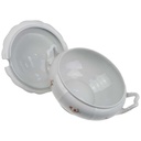 [100050] Suppenterrine Goldrand 3 L Seltmann Weiden Retro Blumendekor Kordelrand II. Wahl gebraucht - sehr gut Bild 3