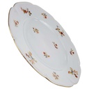 [100052] Speiseteller Goldrand 24,5 cm Seltmann Weiden Retro Blumendekor Kordelrand II. Wahl gebraucht - neuwertig Bild 2