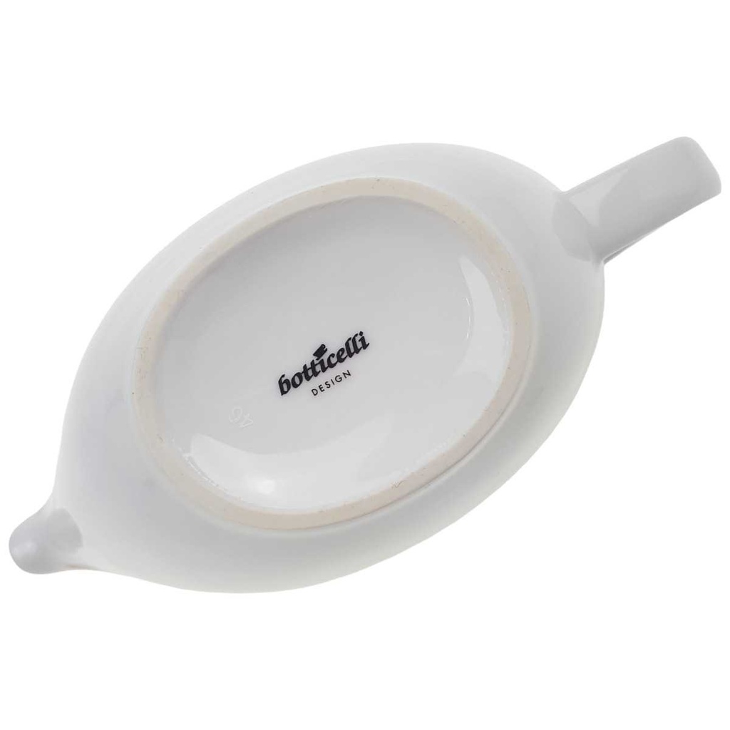 [100055] Sauciere Botticelli Design Grün Lachsrosa Dekor gebraucht - gut Bild 3