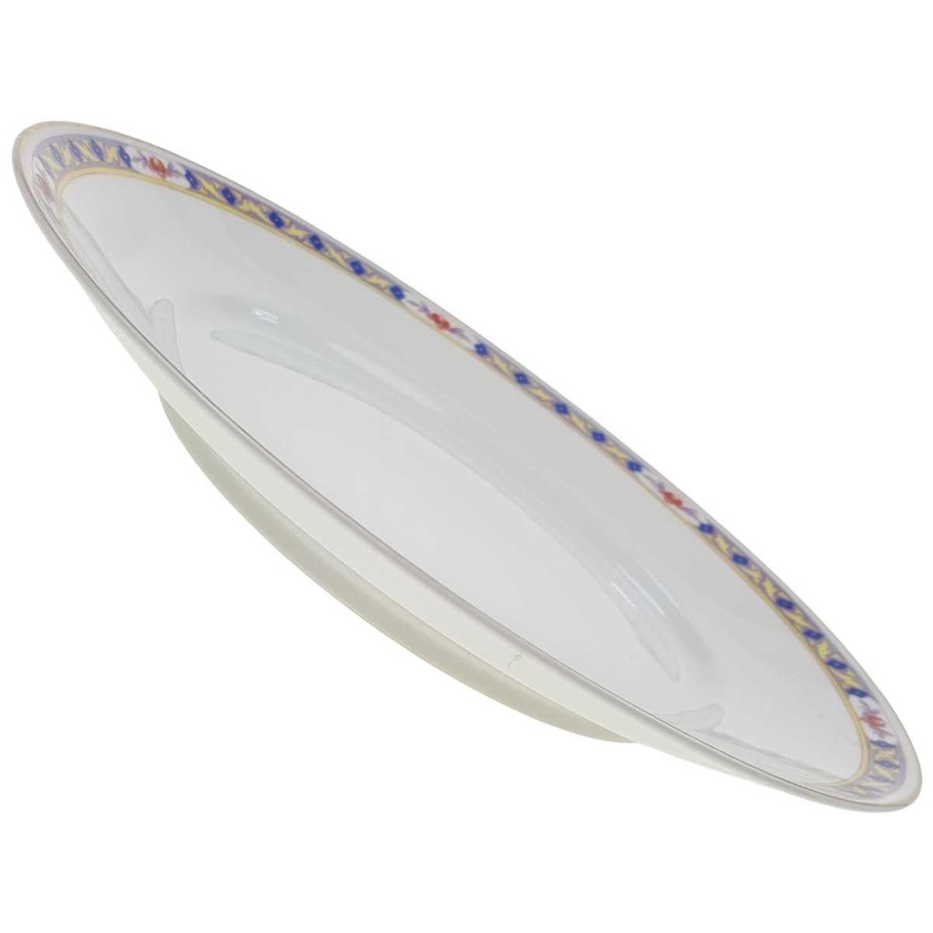 [100068] Speiseteller Goldrand 25,7 cm Rosenthal Botticelli Bunte Blumenranke Bavaria Selb gebraucht - gut Bild 2
