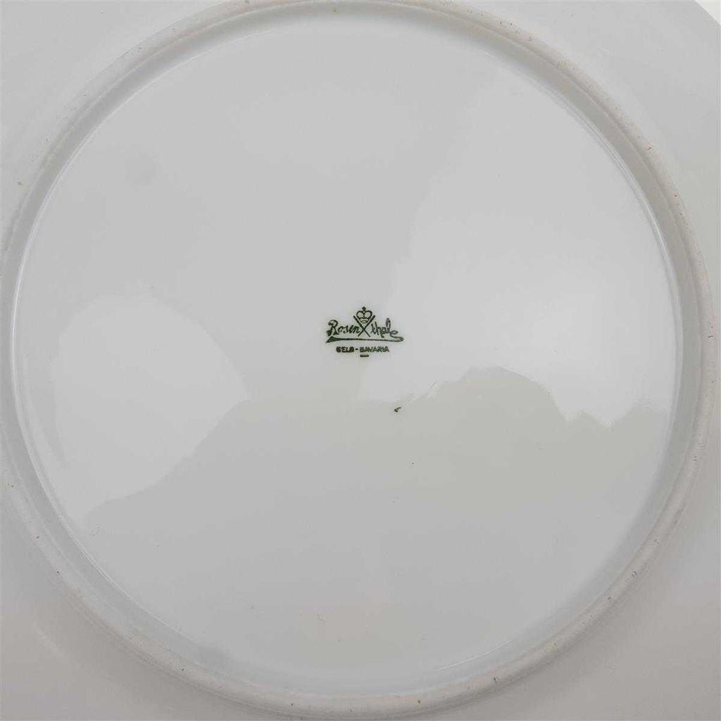 [100068] Speiseteller Goldrand 25,7 cm Rosenthal Botticelli Bunte Blumenranke Bavaria Selb gebraucht - gut Bild 3