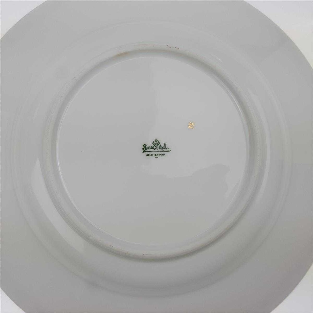 [100070] Suppenteller Goldrand 25,8 cm Rosenthal Botticelli Bunte Blumenranke Bavaria Selb gebraucht - sehr gut Bild 3