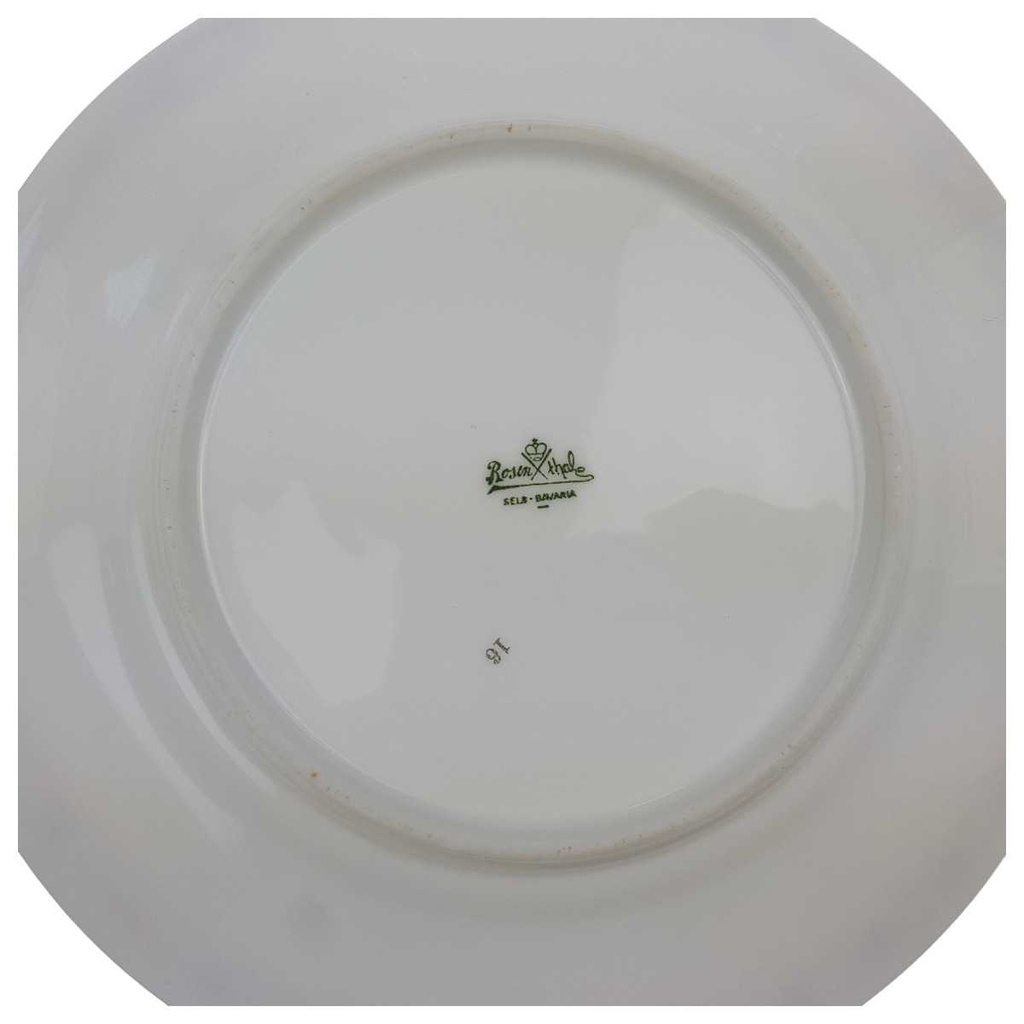 [100071] Kuchenteller Dessertteller Goldrand 19,5 cm Rosenthal Botticelli Bunte Blumenranke Bavaria Selb gebraucht - gut Bild 3