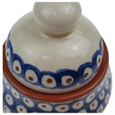 [100151] Zuckerdose Bunzlauer Keramik Pfauenauge Bild 5
