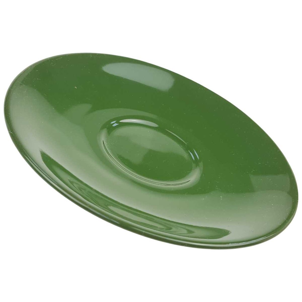 [100155] Untertasse für Kaffee 14,2 cm Seltmann Weiden gelb grün Dekor 07 42761 Retro gebraucht - gut Bild 2