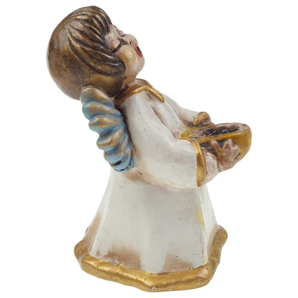 [100176] Kerzenhalter Figur Skulptur Thun Bozner Blau Goldene Flügel Engel gebraucht - akzeptabel Bild 5