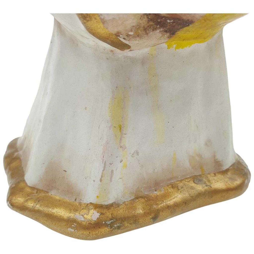 [100176] Kerzenhalter Figur Skulptur Thun Bozner Blau Goldene Flügel Engel gebraucht - akzeptabel Bild 6