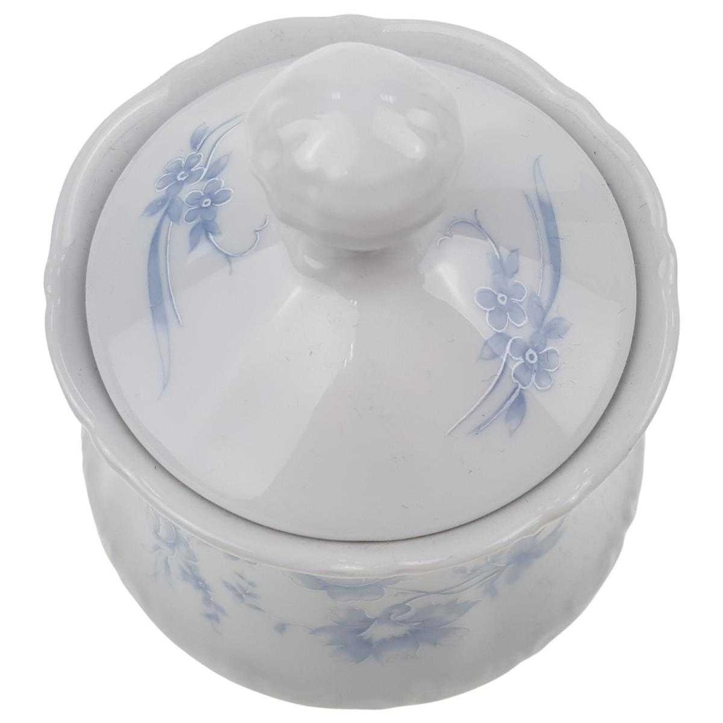 [100187] Zuckerdose Mitterteich Form 2000 Blaue Blumen gebraucht - sehr gut Bild 2