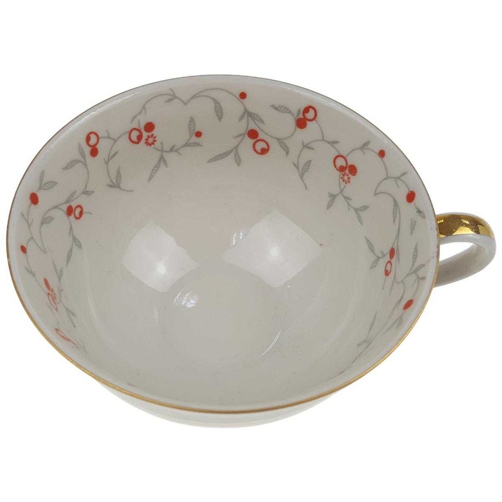 [100190] Teetasse Goldrand Golddekor 5,2 cm Neuerer elfenbein gebraucht - gut Bild 2