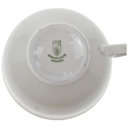 [100190] Teetasse Goldrand Golddekor 5,2 cm Neuerer elfenbein gebraucht - gut Bild 3