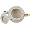 [100192] Zuckerdose Goldrand Golddekor 10 cm Neuerer elfenbein gebraucht - gut Bild 3