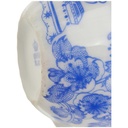 [100206] Kaffeetasse Griff abgerundet 5,3 cm China Blau gebraucht - gut Bild 2