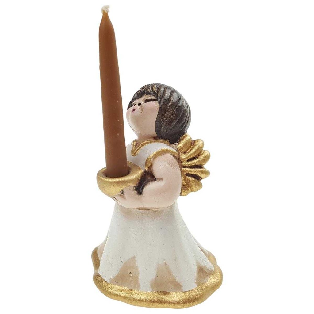 [100215] Kerzenhalter Figur Skulptur mit Kerze Thun Bozener Engel Anny Bild 3