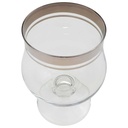 [100245] Cognacschwenker Cognacglas H 9,5 cm Glas Platinrand Bild 3