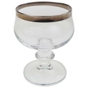 [100246] Likörschale H 7,5 cm Glas Platinrand Bild 2