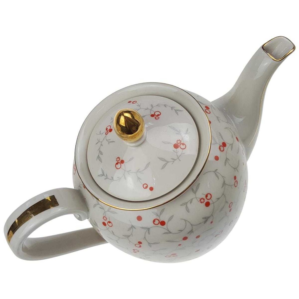 [100195] Kaffeekanne 2 L Goldrand Golddekor Elfenbein Neuerer Bild 2