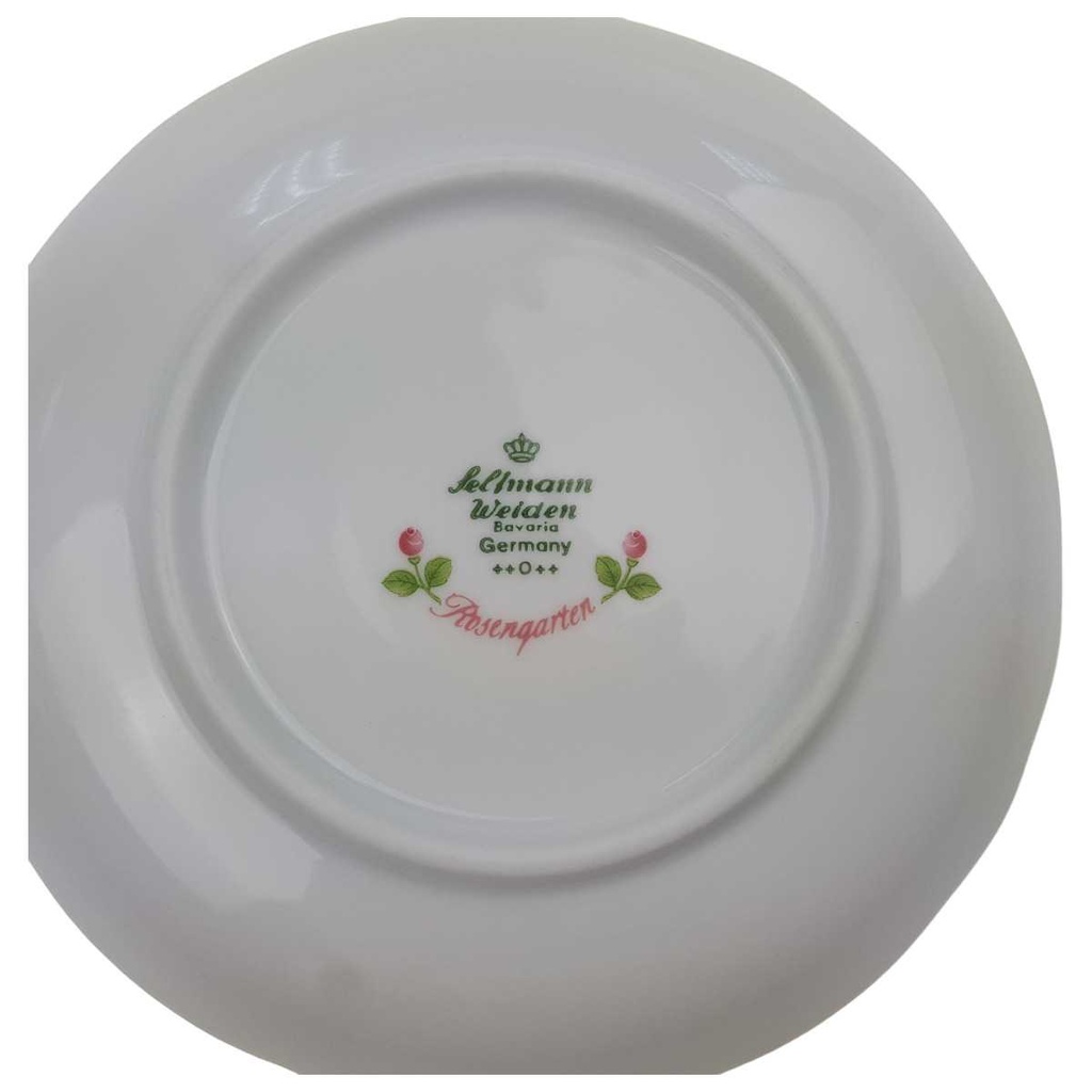 [100266] Untertasse für Kaffee 14,7 cm Seltmann Weiden Alt Dresden Rosengarten Bild 3