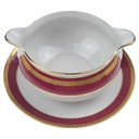 [100269] Sauciere 1tlg Seltmann Weiden Patricia Rot Gold 26347 gebraucht - sehr gut Bild 2