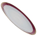 [100270] Speiseteller 24 cm Seltmann Weiden Patricia Rot Gold 26347 gebraucht - akzeptabel Bild 2