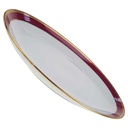 [100271] Speiseplatte 31,5x21,2 cm Seltmann Weiden Patricia Rot Gold 26347 gebraucht - gut Bild 2