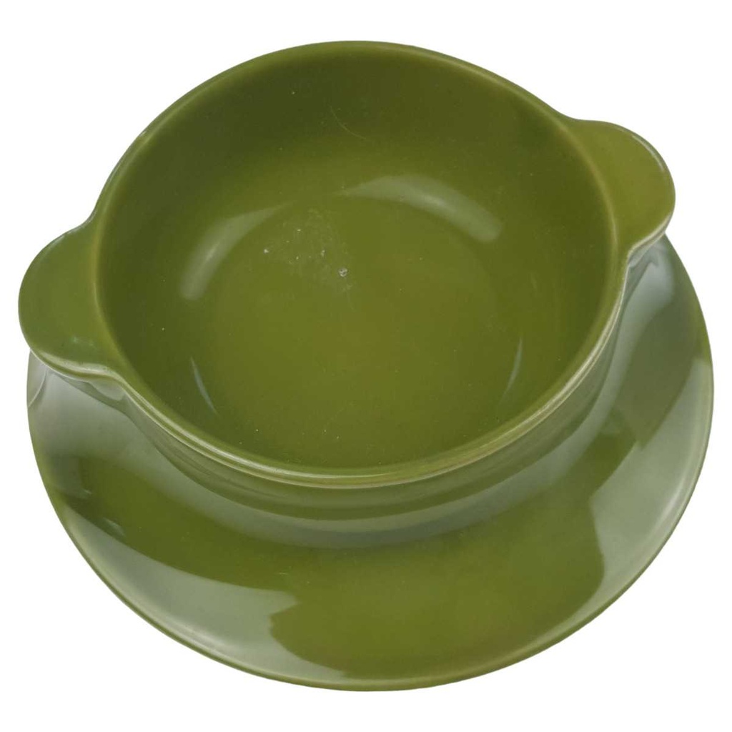 [100273] Suppentasse mit Untertasse Suppenbecher 2tlg Melitta Ceracron Happymix Grün neu Bild 2