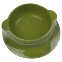 [100273] Suppentasse mit Untertasse Suppenbecher 2tlg Melitta Ceracron Happymix Grün neu Bild 2