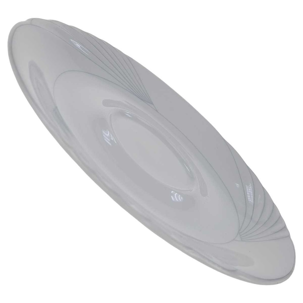 [100289] Untertasse für Kaffee 14,6 cm Winterling Röslau Relief graue Streifen gebraucht - gut Bild 2