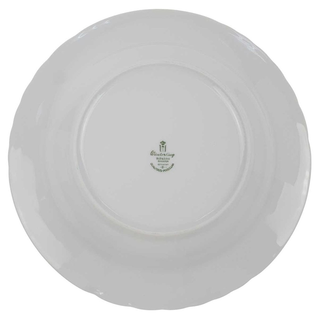 [100291] Suppenteller 22,5 cm Winterling Röslau Relief graue Streifen gebraucht - gut Bild 3