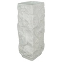 [100322] Vase Blumenvase 18,5 cm AK Kaiser Muscheldekor Weiß gebraucht - gut Bild 2