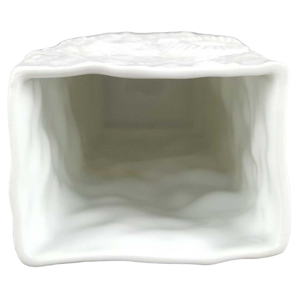 [100322] Vase Blumenvase 18,5 cm AK Kaiser Muscheldekor Weiß gebraucht - gut Bild 5