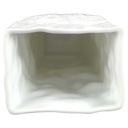[100322] Vase Blumenvase 18,5 cm AK Kaiser Muscheldekor Weiß gebraucht - gut Bild 5