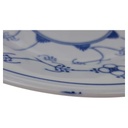 [123110] Suppenteller 22 cm Jaeger & Co Indisch Blau Strohblume gebraucht - gut Bild 3