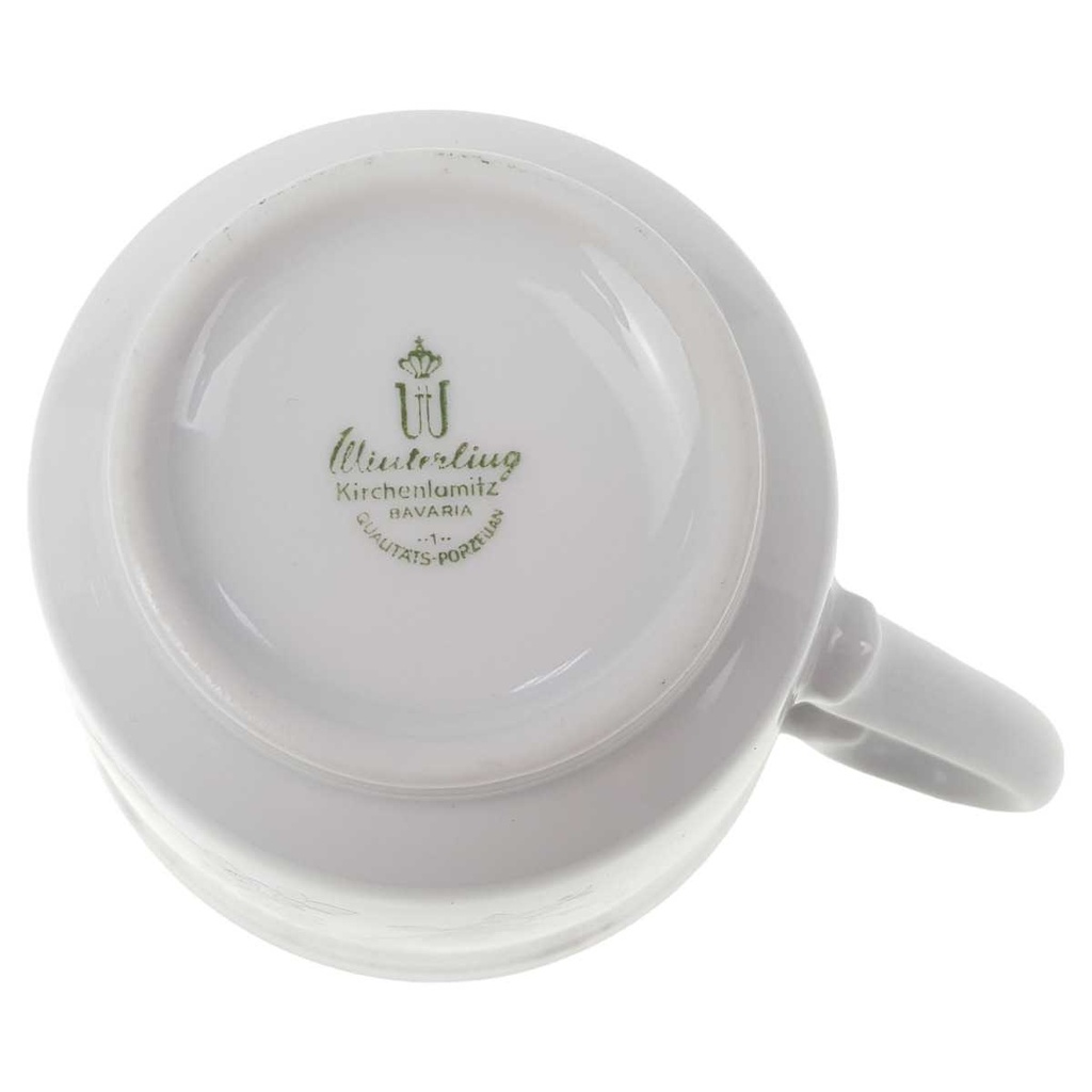 [123114] Kaffeetasse Winterling Kirchenlamitz Blumendekor Rot Gelb Grün gebraucht - sehr gut Bild 3