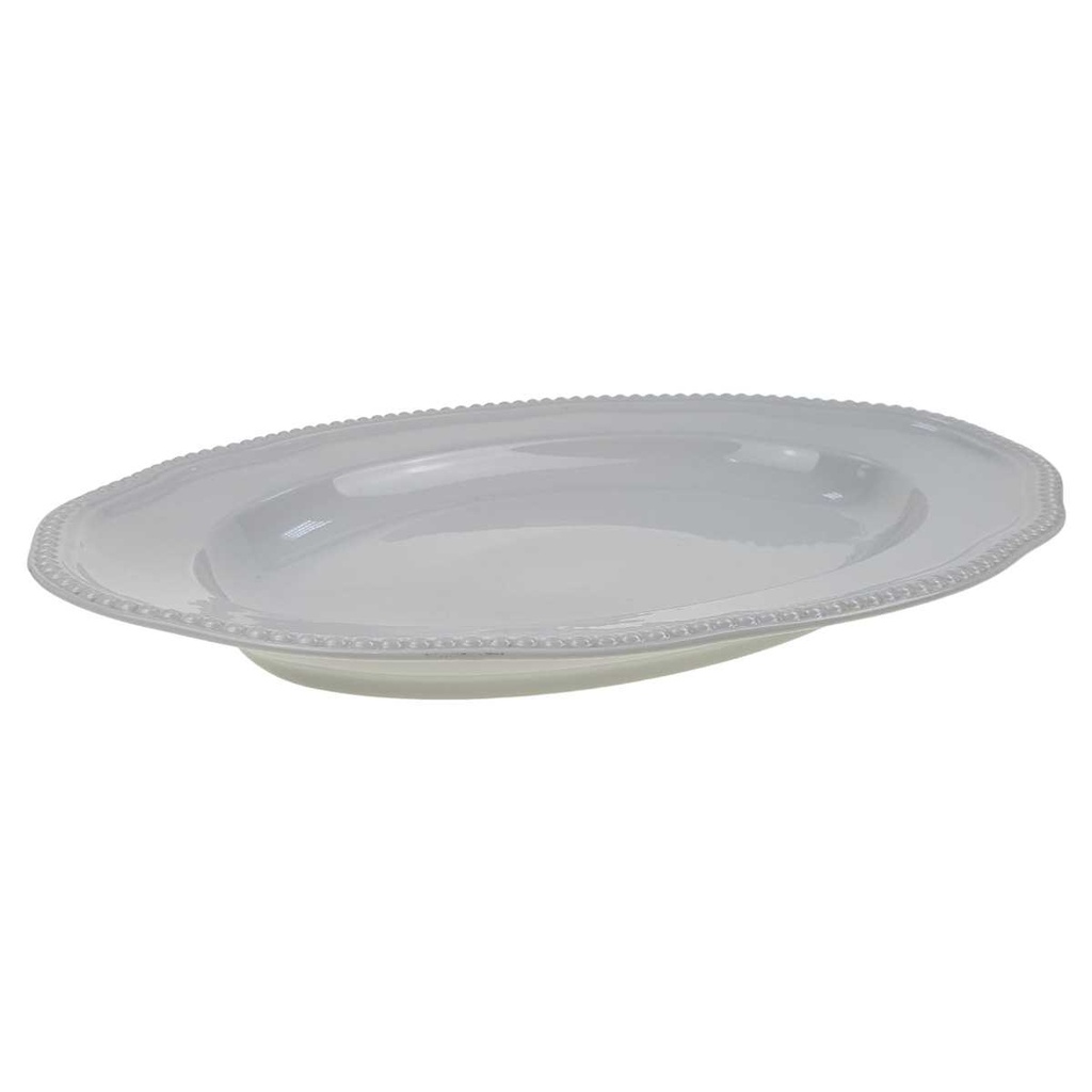[1271499] Servierplatte groß 45,5x33,7 cm Rosenthal Perlrand Weiß gebraucht - akzeptabel Bild 2
