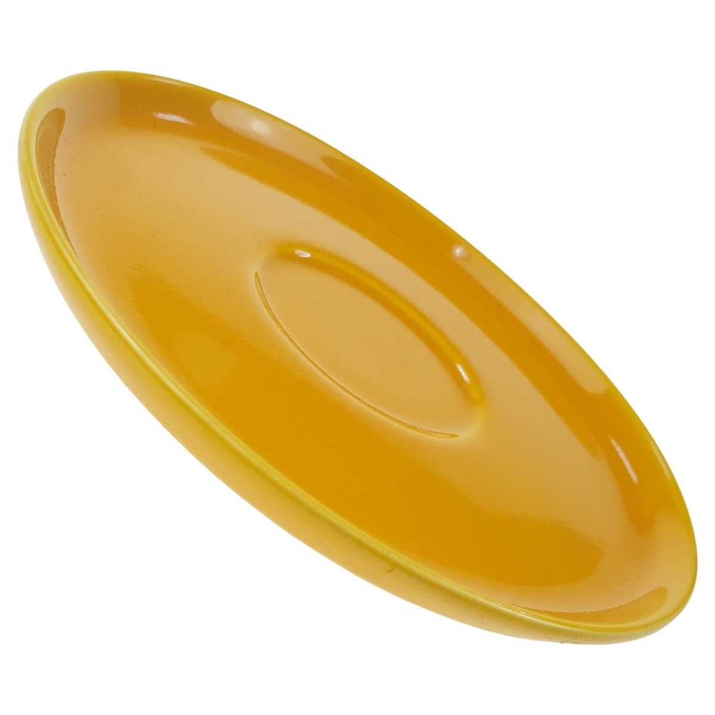 [129295] Untertasse für Kaffee 14,5 cm Melitta Heidelberg Orange Gelb gebraucht - sehr gut Bild 2