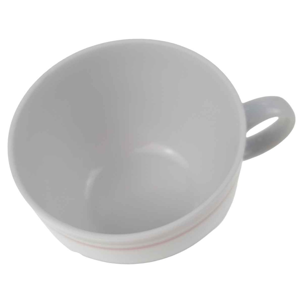 [129312] Kaffeetasse Winterling Kirchenlamitz Simona Rosa Grau Braun Streifen gebraucht - sehr gut Bild 2