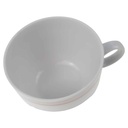 [129312] Kaffeetasse Winterling Kirchenlamitz Simona Rosa Grau Braun Streifen gebraucht - sehr gut Bild 2
