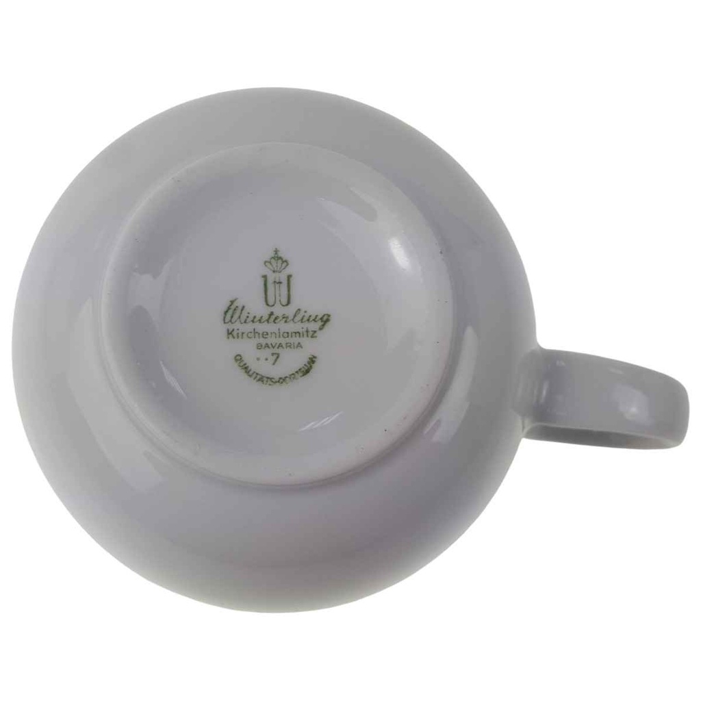 [129312] Kaffeetasse Winterling Kirchenlamitz Simona Rosa Grau Braun Streifen gebraucht - sehr gut Bild 3