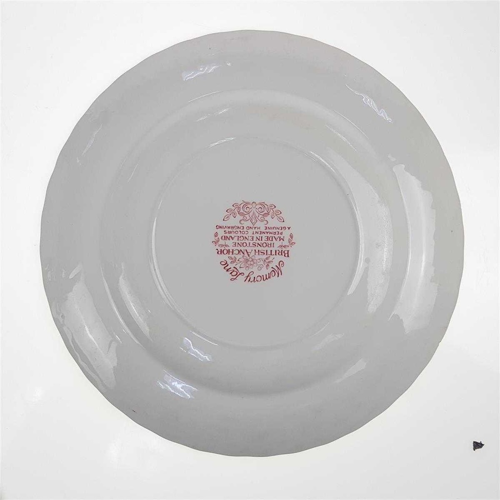 [129319] Speiseteller 25,2 cm British Anchor Hocking Memory Lane Rot gebraucht - sehr gut akzeptabel Bild 5