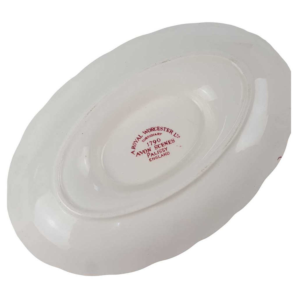 [129322] Sauciere 1tlg 0,3 L Palissy Avon Scenes Rot gebraucht - sehr gut Bild 3
