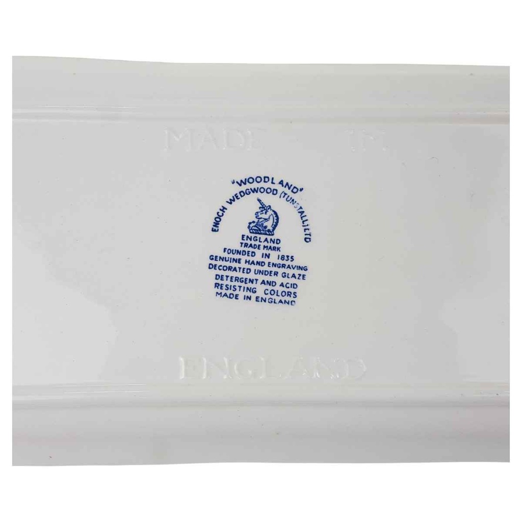 [129326] Dessertteller Enoch Wedgwood Woodland Blau gebraucht - sehr gut Bild 3