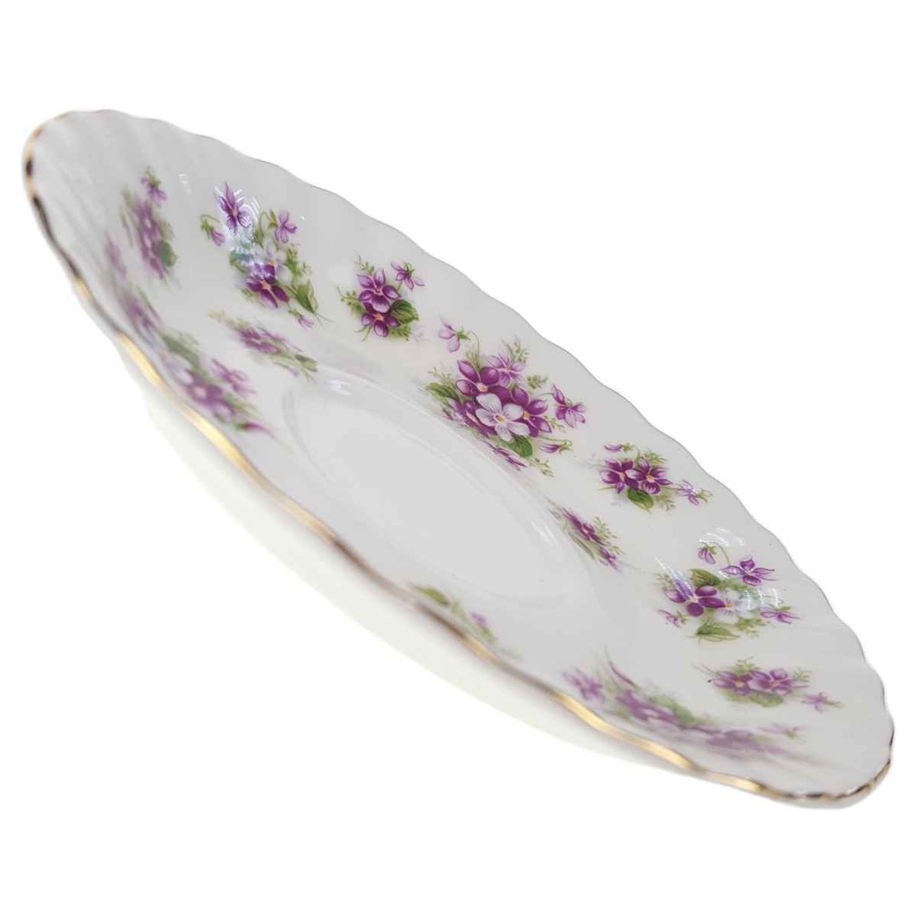 [129331] Untertasse für Kaffee klein 12,2 cm Royal Albert Sweet Violets gebraucht - sehr gut Bild 2