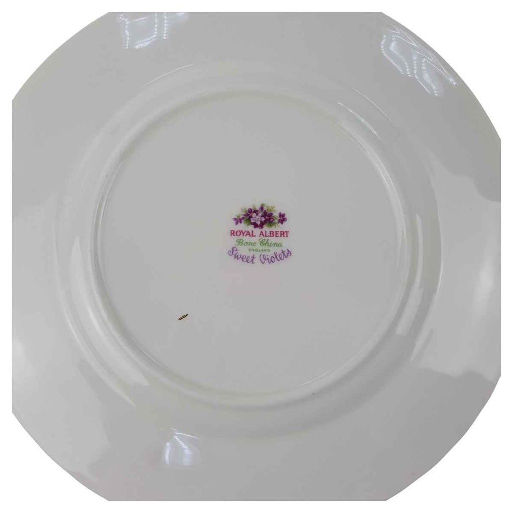 [129332] Kuchenteller Dessertteller klein 18 cm Royal Albert Sweet Violets gebraucht - sehr gut Bild 3