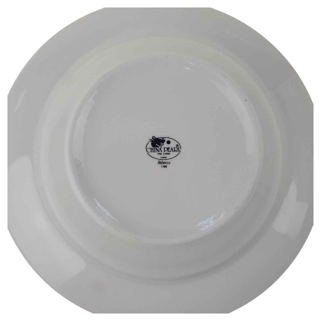 [129336] Suppenteller 22 cm China Pearl Rebecca gebraucht - gut Bild 3